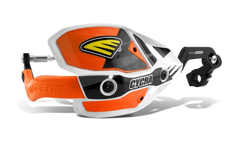 Cycra — White Shields/Orange Covers/Orange Guards, 1-1/8"