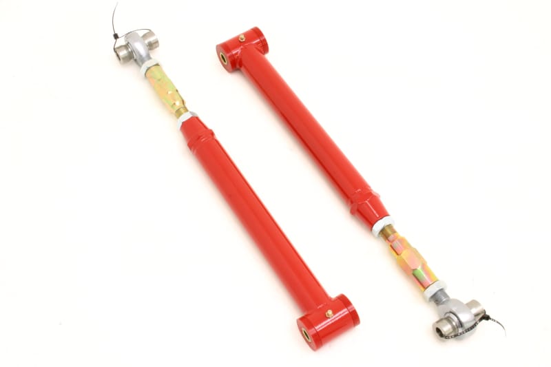 BMR Suspension — Lower Control Arms, DOM, On-car Adjustable, Polyurethane & Rod End Combo