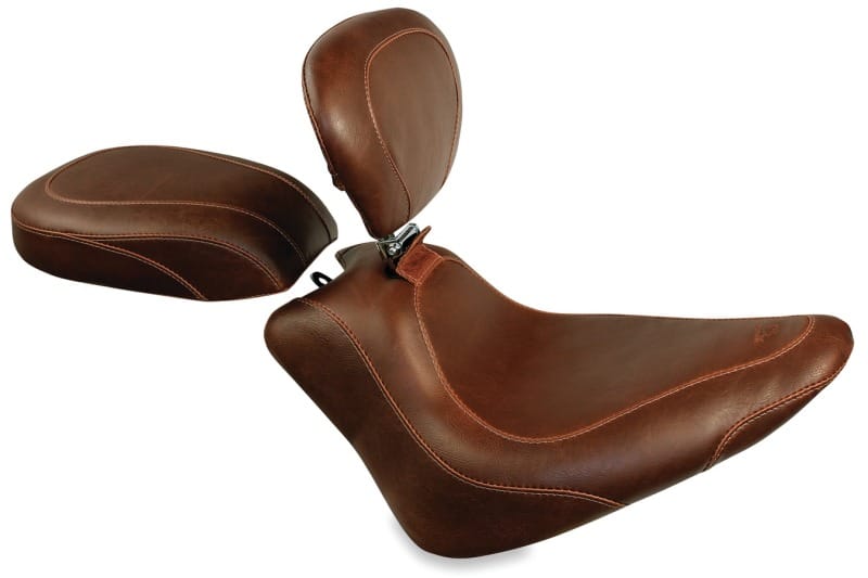 Mustang Motorcycle — Mustang 11-13 Harley Blackline, 12-17 Slim/Slim S Tripper Passenger Seat - Distressed Brown