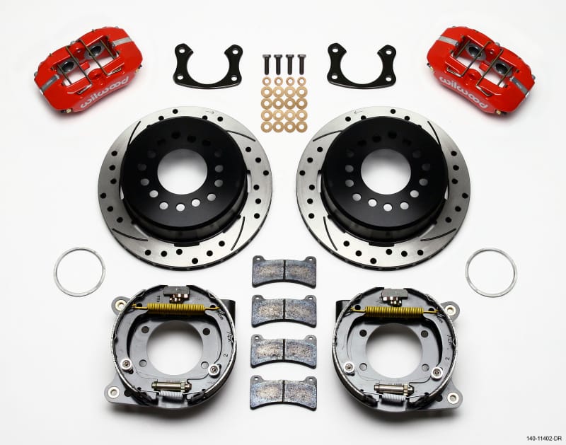 Wilwood — KIT,REAR,DISC/DRUM,BIG FORD,NEW STYLE 2.36 OFF,1PC 11.00,SRP,RED