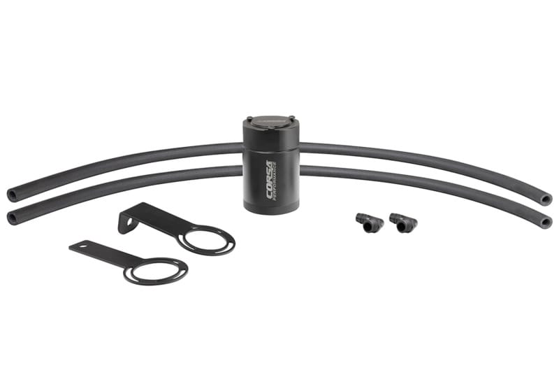 CORSA Performance — CORSA Performance 1/2in. Universal 3 oz. aluminum oil catch can with mounting br