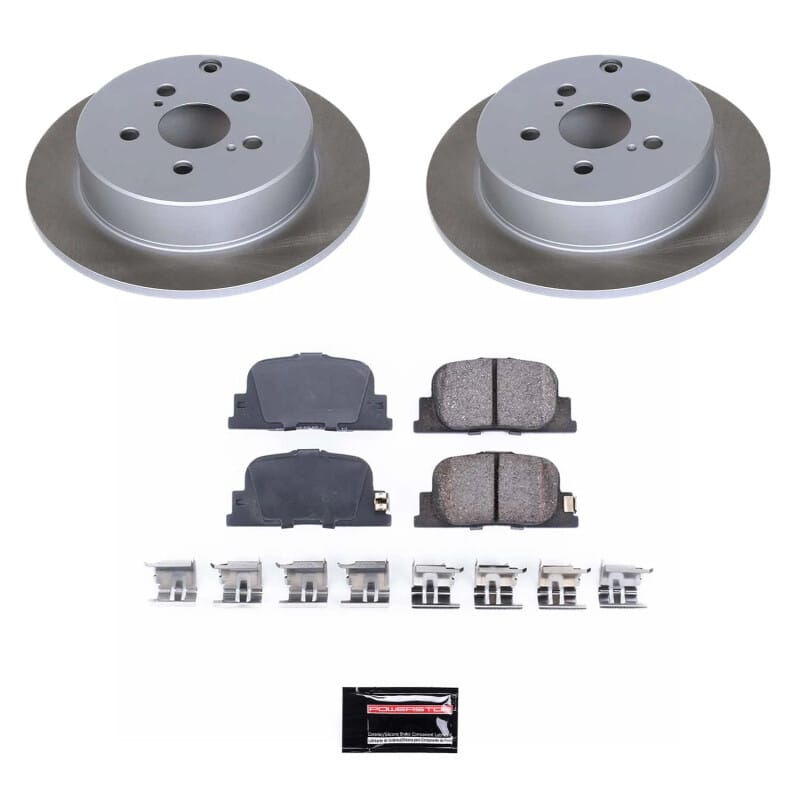 PowerStop — Semi-Coated Rotor and Low-Dust Ceramic Brake Pad Kit