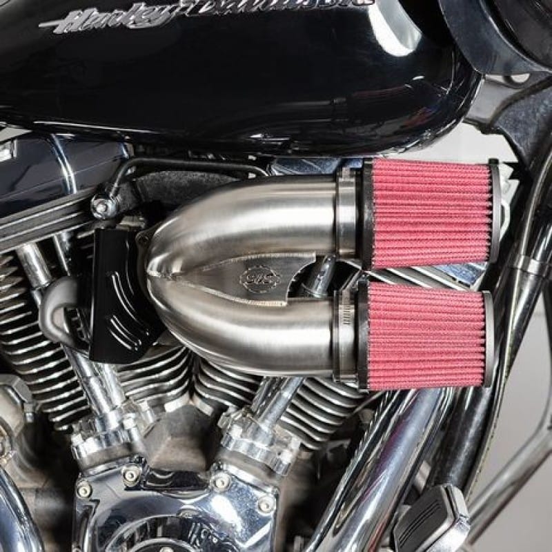 S&S Cycle — S&S Cycle 08-16 Touring Models Tuned Induction Kit - Stainless Steel