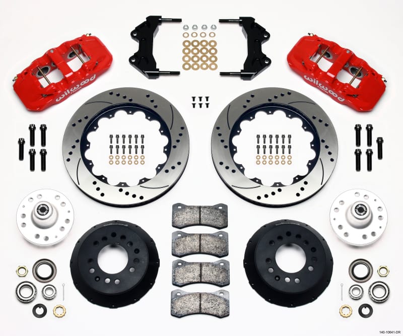 Wilwood — KIT,FRONT,WWE PRO SPINDLE,AERO6,14.00 ROTOR,SRP,RED
