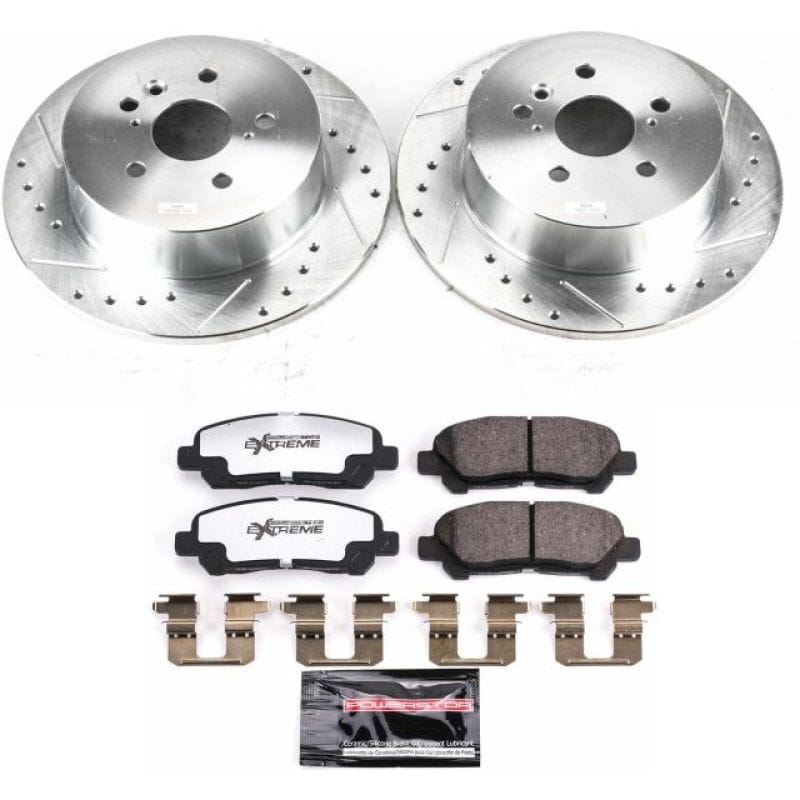 PowerStop — Z36 Truck and SUV Carbon-Fiber Ceramic Brake Pad and Drilled & Slotted Rotor Kit
