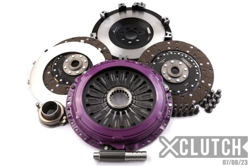 XCLUTCH — Clutch Kit Inc Flywheel; 9" Twin Solid Organic Clutch Discs