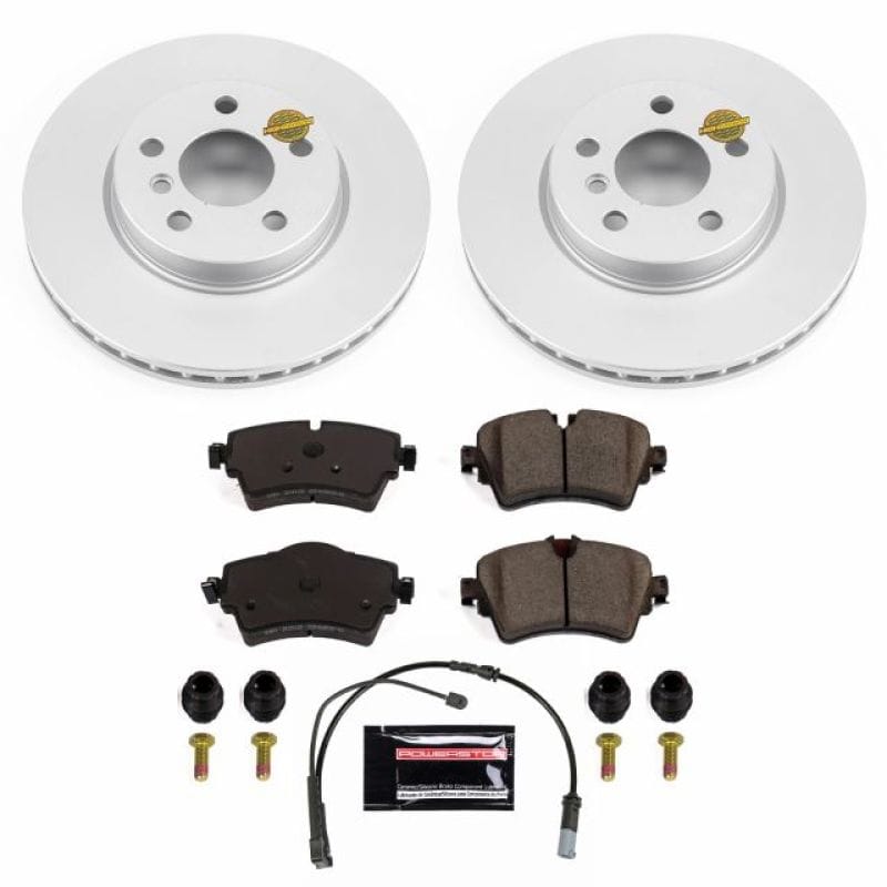 PowerStop — Genuine Geomet Coated Rotor and Carbon-Fiber Ceramic Brake Pad Kit