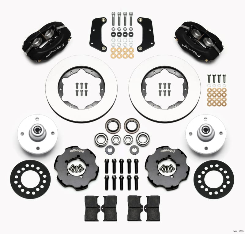 Wilwood — KIT,FRONT,DL,MUSTANG,65-66,4 LUG,FDLI 10.75,BLACK POWDER COAT
