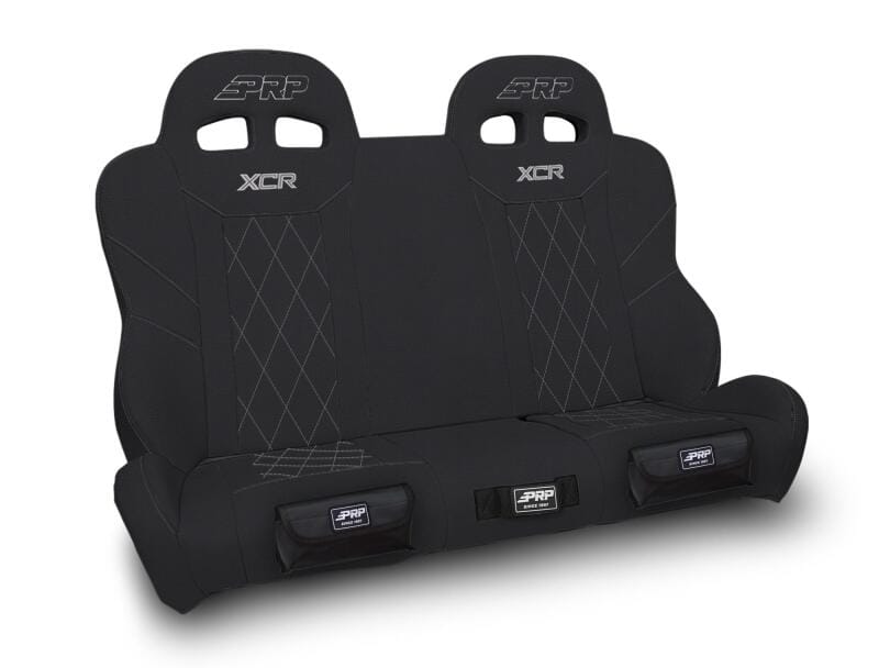 PRP Seats — PRP XCR Polaris RZR Quick Release Rear Suspension Bench Seat w Diamond Stitch/Front Pockets