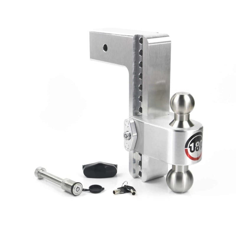 Weigh Safe — Weigh Safe 180 Hitch 10in Drop Hitch & 3in Shank (10K/21K GTWR) w/WS05 - Aluminum