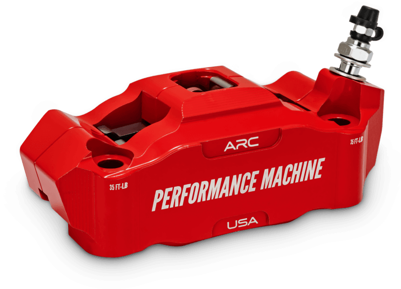 Performance Machine — Performance Machine 125 x 4 Race Series Radial Mount Caliper with ARC - Right - Red