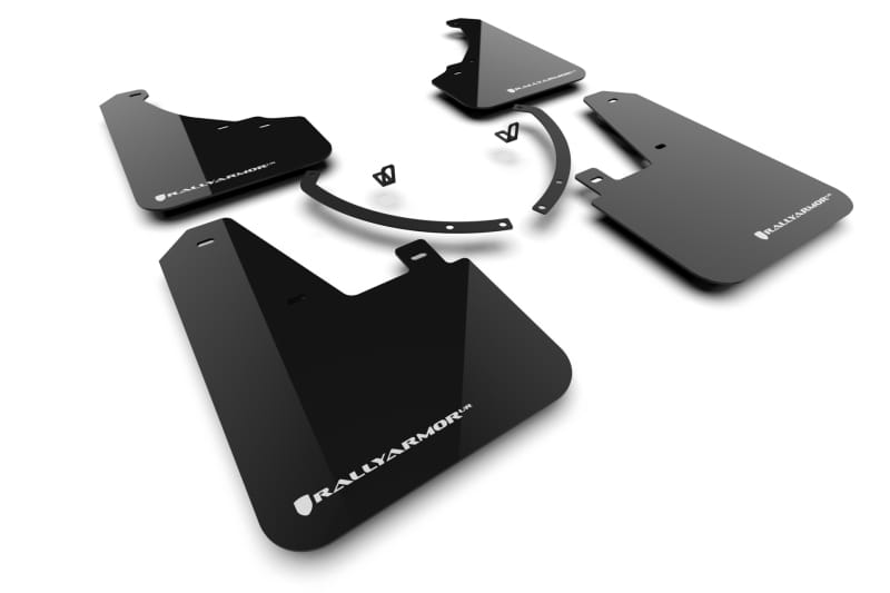 Rally Armor — Black Mud Flap/White Logo