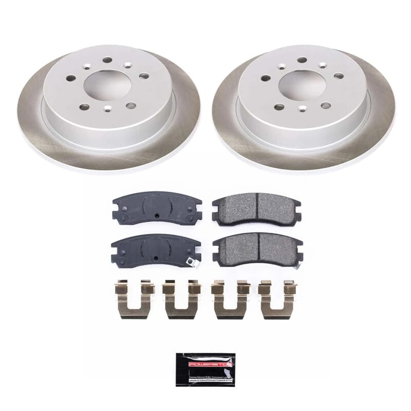 PowerStop — Semi-Coated Rotor and Low-Dust Ceramic Brake Pad Kit