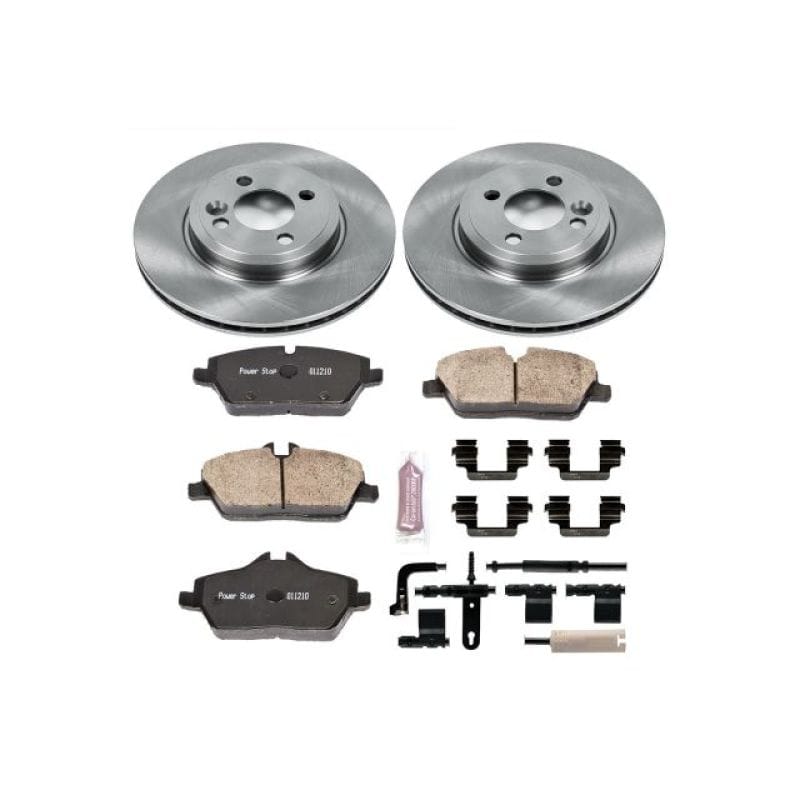 PowerStop — OE Stock Replacement Low-Dust Ceramic Brake Pad and Rotor Kit