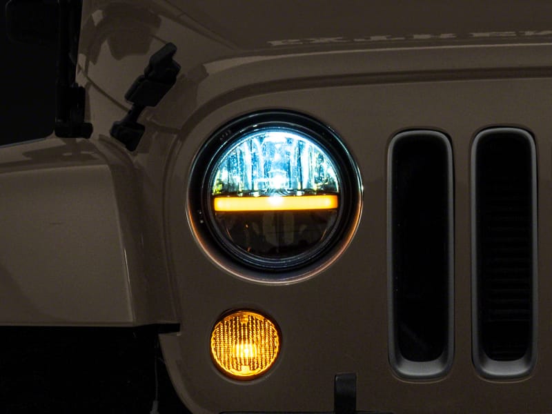 Raxiom — Raxiom 97-18 Jeep Wrangler TJ & JK Axial 7-In LED Headlights w/ DRL - Blk Housing (Clear Lens)
Headlights