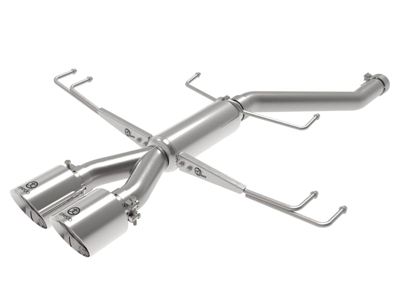 aFe — Takeda 2-1/2 IN 304 Stainless Steel Axle-Back Exhaust System w/ Polished Tips