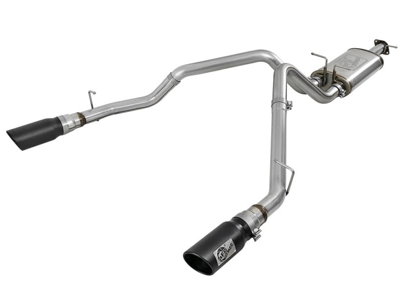 aFe — MACH Force-Xp 3 IN Stainless Steel Cat-Back Exhaust System w/ Dual Black Tips