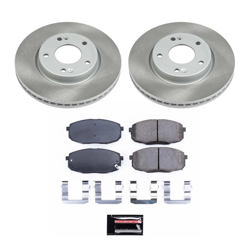 PowerStop — Semi-Coated Rotor and Low-Dust Ceramic Brake Pad Kit