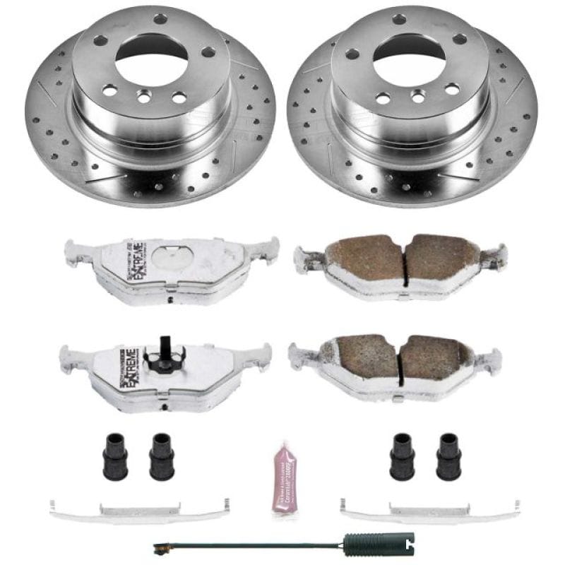 PowerStop — Z26 Street Performance Ceramic Brake Pad and Drilled & Slotted Rotor Kit