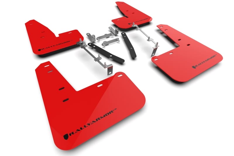 Rally Armor — Red Mud Flap/Black Logo