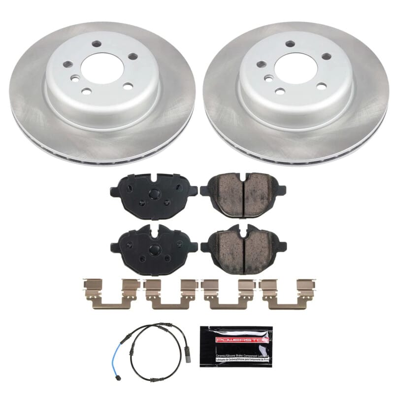 PowerStop — Semi-Coated Rotor and Low-Dust Ceramic Brake Pad Kit