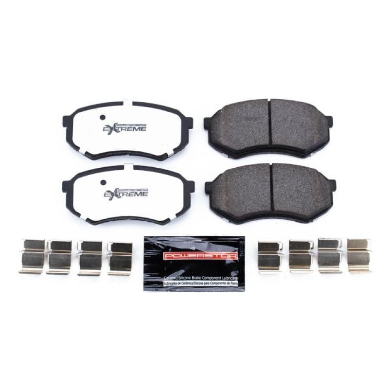 PowerStop — PowerStop - Z36 Truck and SUV Carbon-Fiber Ceramic Brake Pads with Hardware Kit