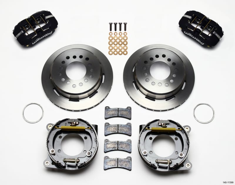 Wilwood — KIT,REAR,DISC/DRUM,CAMARO 93-97,2.75 OFF 1PC 11.00,BLACK POWDER COAT