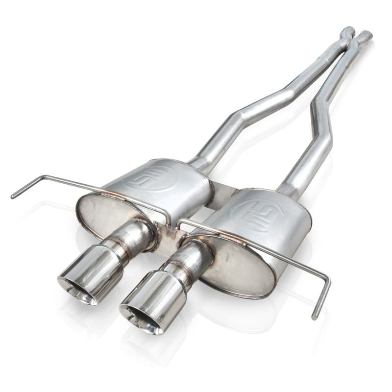Stainless Works — Stainless Works Coupe Catback Dual Turbo S-Tube Mufflers Perfromance Connect