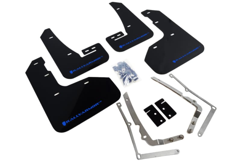 Rally Armor — Black Mud Flap/Blue Logo