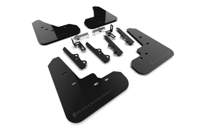Rally Armor — Black Mud Flap/Dark Grey Logo