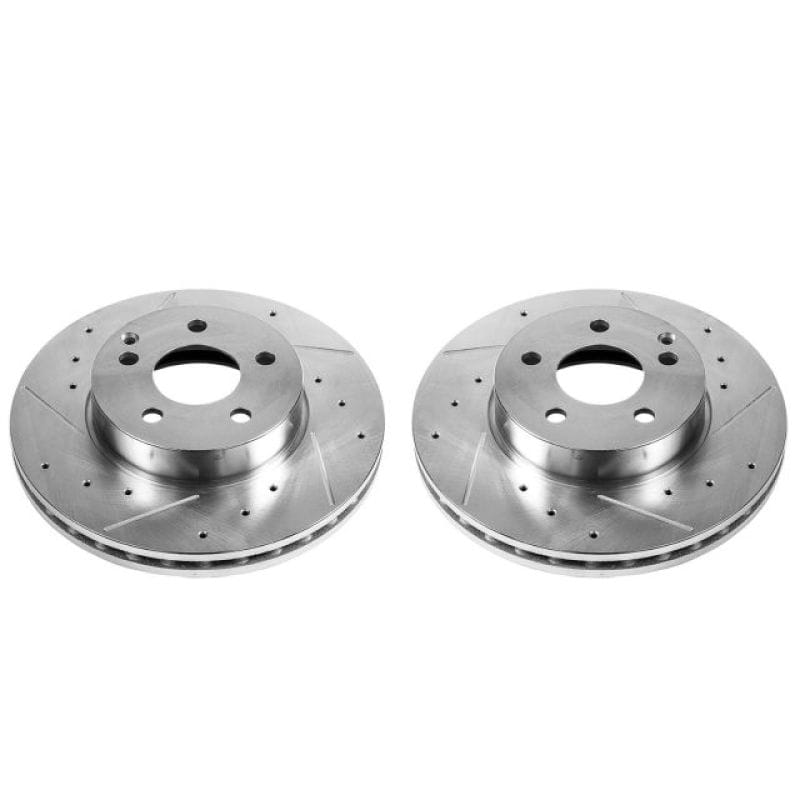PowerStop — PowerStop Evolution Performance Drilled, Slotted & Plated Brake Rotor Pair