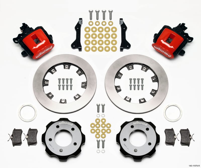 Wilwood — KIT,REAR,HONDA CIVIC,06-UP,.81,VENTED 12.19 ROTOR,RED