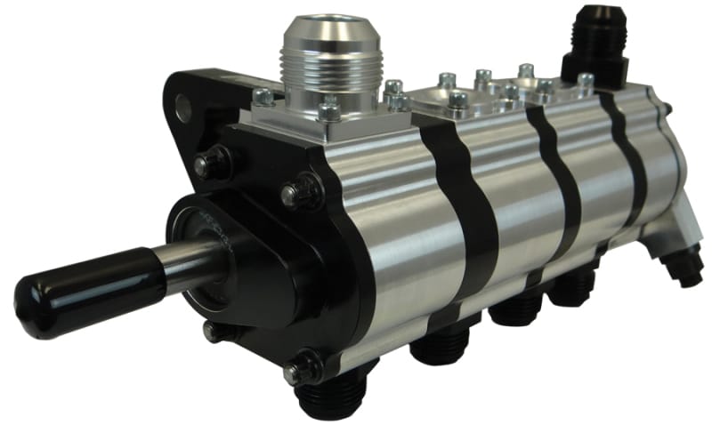 Moroso — Moroso 4 Stage Dry Sump Oil Pump w/Fuel Pump Drive - Tri-Lobe - Left Side - 1.200 Pressure