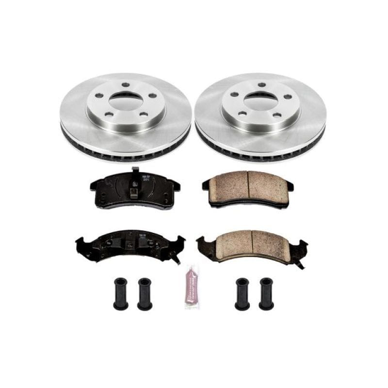 PowerStop — OE Stock Replacement Low-Dust Ceramic Brake Pad and Rotor Kit