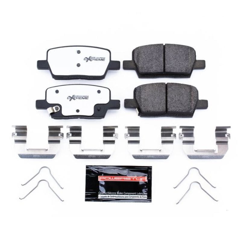PowerStop — PowerStop - Z26 Performance Carbon-Fiber Ceramic Brake Pads with Hardware Kit