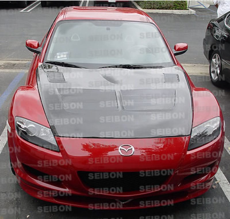 Seibon — Seibon 04-08 Mazda RX8 TSII Carbon Fiber Hood