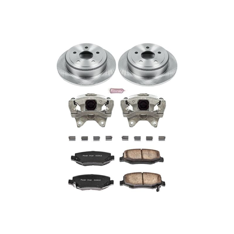PowerStop — OE Stock Replacement Low-Dust Ceramic Brake Pad, Rotor and Caliper Kit