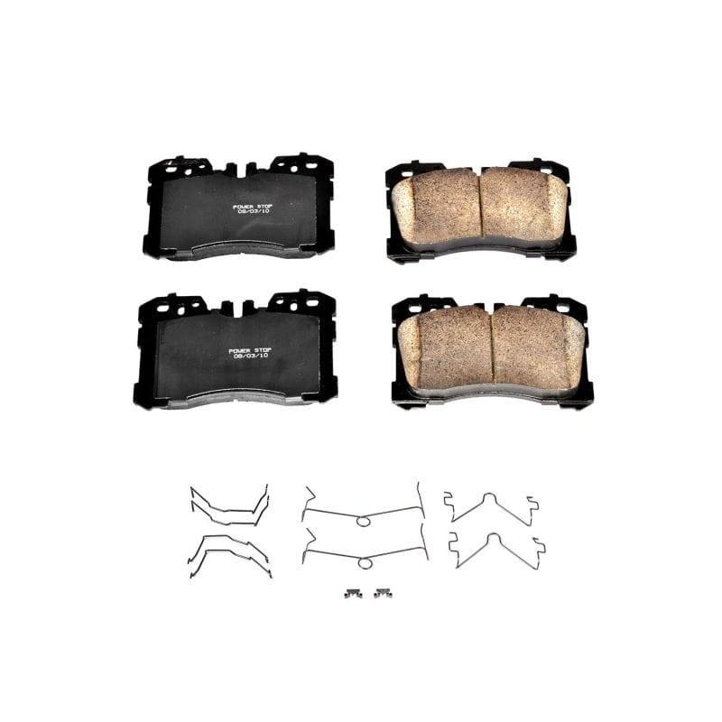 PowerStop — PowerStop - Z17 Low-Dust Ceramic Brake Pads with Hardware