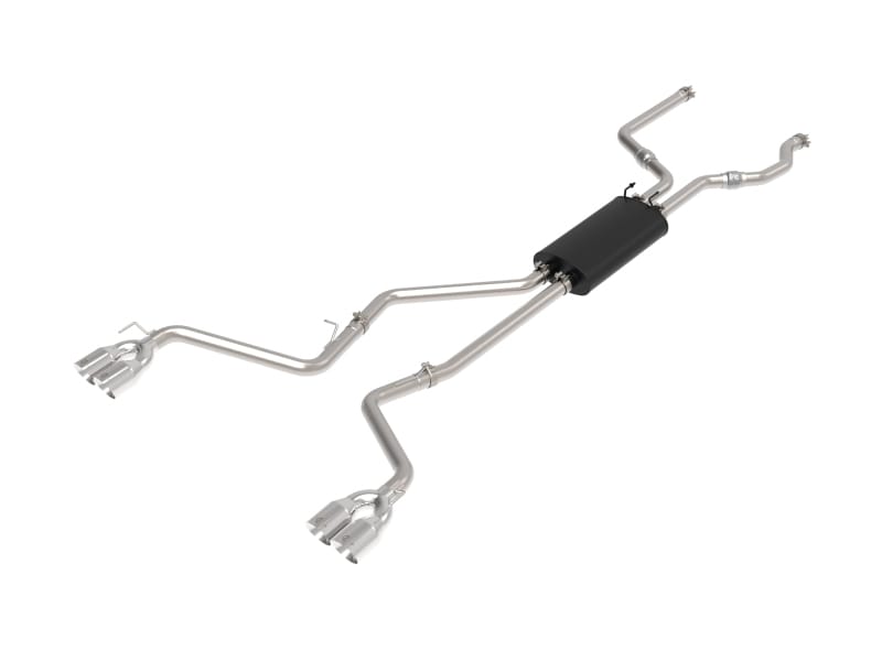aFe — MACH Force-Xp 304 Stainless Steel Cat-Back Exhaust System w/ Polished Tip