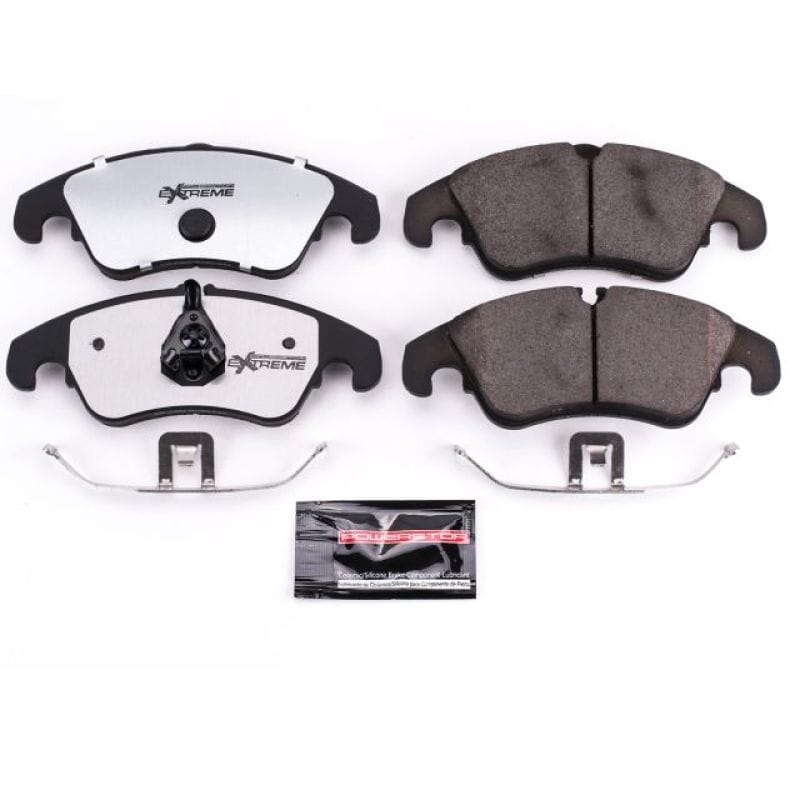PowerStop — PowerStop - Z26 Performance Carbon-Fiber Ceramic Brake Pads with Hardware Kit