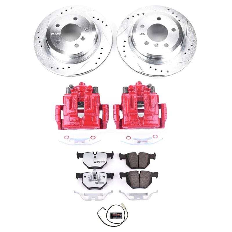 PowerStop — Z26 Street Performance Ceramic Brake Pad, Drilled Slotted Rotor, and Caliper Kit