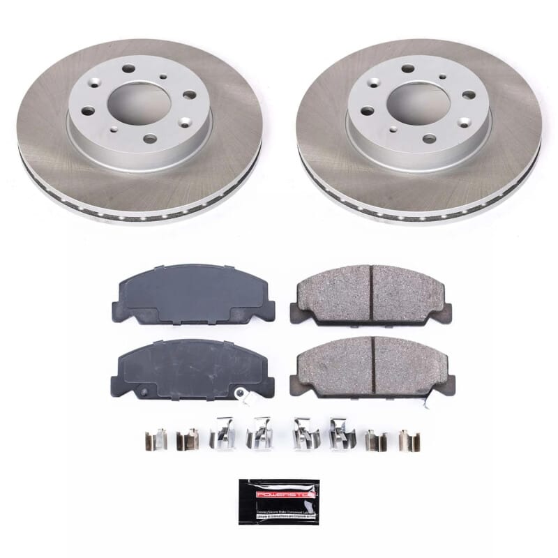 PowerStop — Semi-Coated Rotor and Low-Dust Ceramic Brake Pad Kit