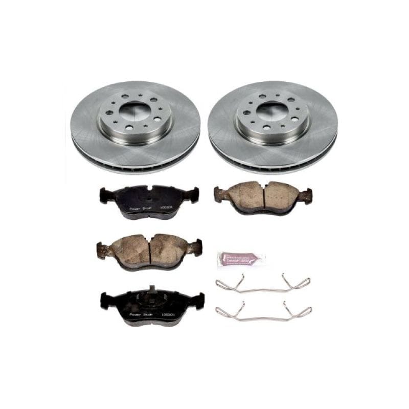 PowerStop — OE Stock Replacement Low-Dust Ceramic Brake Pad and Rotor Kit
