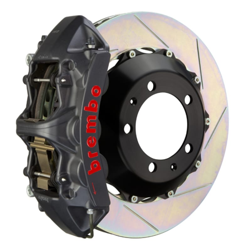 Brembo — Brembo 02-05 996 GT2 Front GTS BBK 6 Piston Cast 380x32 2pc Rotor Slotted Type1 -Black HA