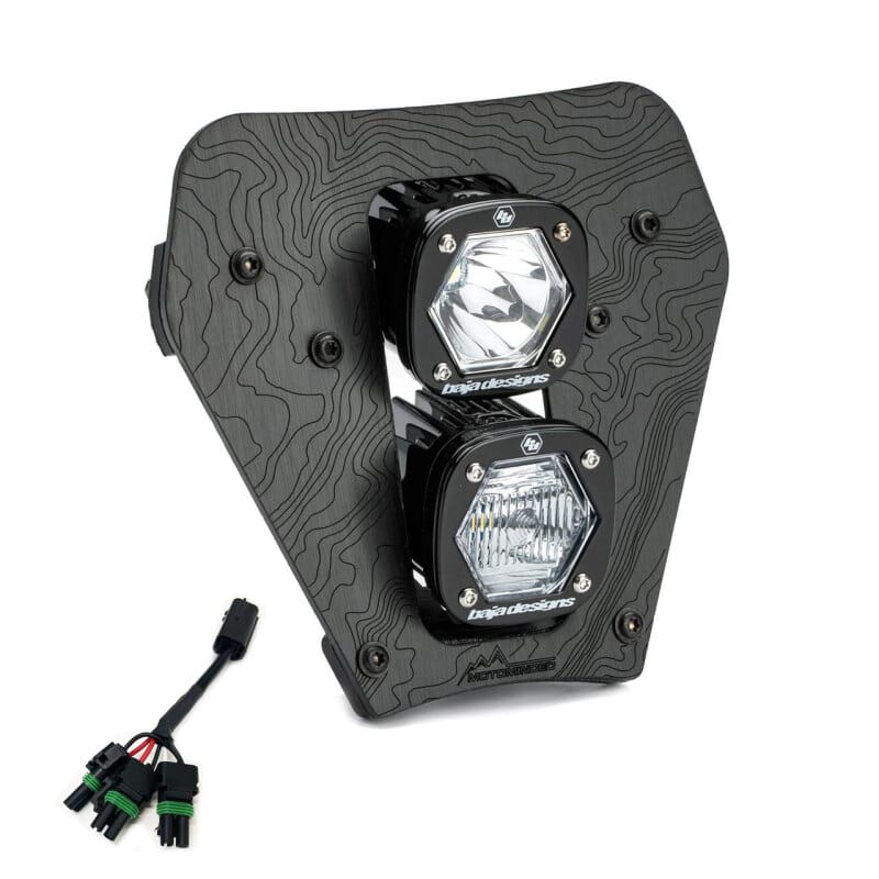 Baja Designs — Baja Designs 24-25 KTM EXC-F Dual S1 Gemini (D/C) LED Headlight Kit w/ Hi-Low Harness - Clear