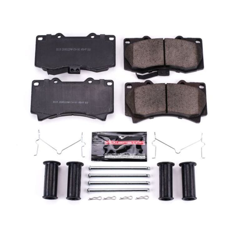 PowerStop — PowerStop - Z23 Daily Driver Carbon-Fiber Ceramic Brake Pads with Hardware Kit