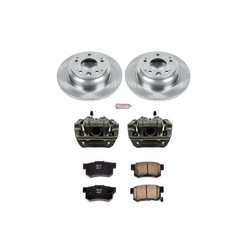 PowerStop — OE Stock Replacement Low-Dust Ceramic Brake Pad, Rotor and Caliper Kit