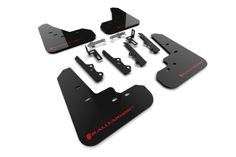 Rally Armor — Black Mud Flap/Red Logo
