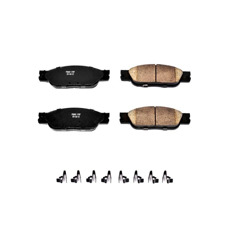 PowerStop — PowerStop - Z17 Low-Dust Ceramic Brake Pads with Hardware