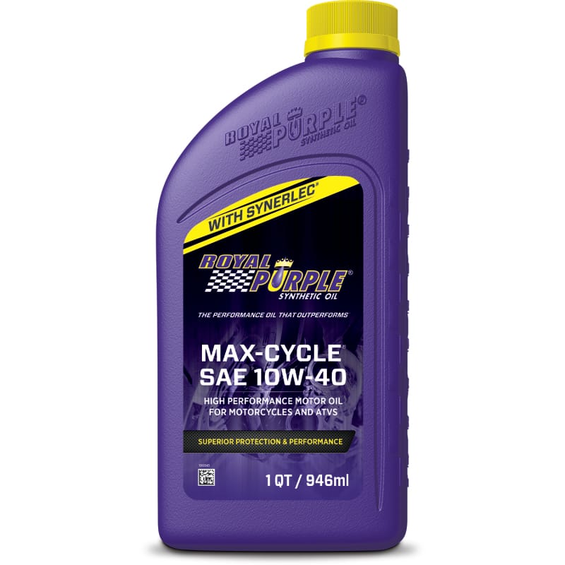 Royal Purple — Royal Purple Max-Cycle SAE 10W-40 Synthetic Motorcycle Oil